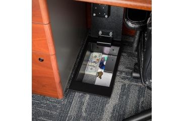 Image of Barska Underground Floor Safe, 2 Point Deadbolt Locking System, Black, Outer Size 8 x 15 x 5 in AX12656