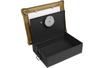 Image of Barska Wall Mount Picture Frame Safe, Fully Open CB11800