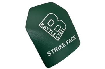 Image of Battle Steel Level IV Special Threat Full Ceramic Face Armor Plate, Shooters Cut, Multi-Curved, 10x12, Foliage Green 10-6018 TCX, BS4685650838618