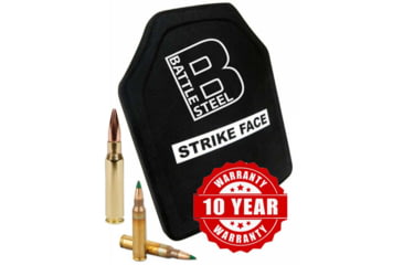 Image of Battle Steel Special Threat Green Tip M855 Protection Ballistic Plate Level Iii+ - Shooters Cut - BS104012