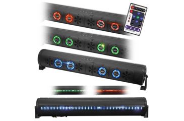Image of BAZOOKA 36in Bluetooth Party Bar w/ LED Illumination System, Black BPB36