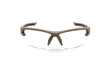 Image of Pyramex Venture Gear Semtex 2.0 Shooting Glasses Tan Frame with Clear Anti-Fog Lens 752224C5, PIVGT1410T