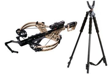 Image of Bear X Fisix Crossbow Package, Sand, A6FSXFD135 W/ Vanguard Quest Tripod