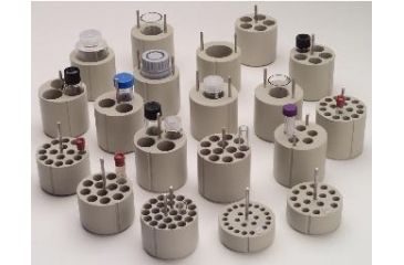 Image of Beckman Coulter 10 mL Screw-On Cap Tube Adapter, 16mm Diameter, Pack of 2, Beige, 368468