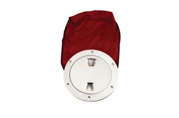Image of Beckson Marine 4" Stow-Away Deck Plate - White w/12" Bag 46442