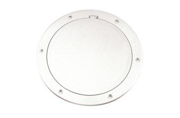 Image of Beckson Marine 6" Smooth Center Pry-Out Deck Plate - White 46449
