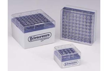 Image of Bel-Art Cryo-Safe Vial Storage Boxes, SCIENCEWARE 188490000 Boxes For 1.2-2 Ml Vials Holds 25 Vials