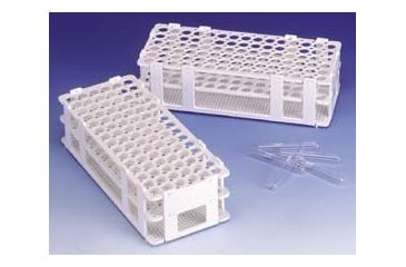 Image of Bel-Art No-Wire Indexed Test Tube Racks, SCIENCEWARE F187450099 Rack With Serpentine Numbering