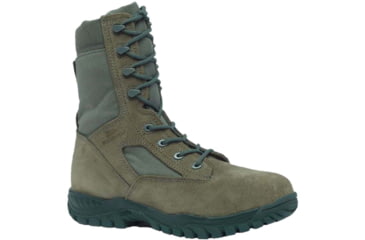 Image of Belleville Mens Hot Weather Tactical Boot - Men's, 4 US, Regular, Steel Safety Toe, Sage, 612ST 040R