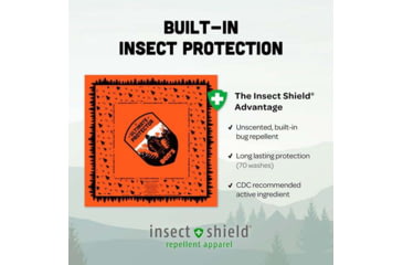 Image of Bens Bandana with Insect Shields, Orange, 0006-7222-1