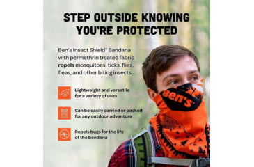 Image of Bens Bandana with Insect Shields, Orange, 0006-7222-1