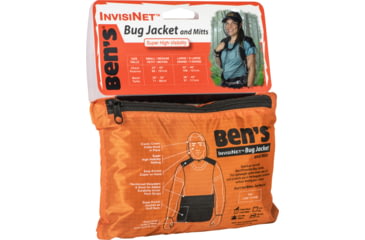 Image of Ben's InvisiNet Bug Jacket &amp; Mitts, Orange, Large/Extra Large, 0006-7221