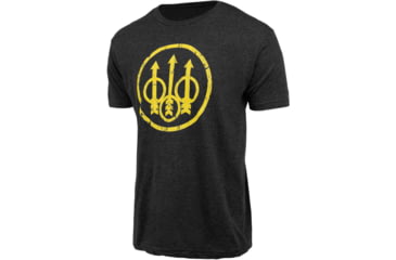Image of Beretta DISTRESSED TRIDENT T-SHIRT HEA GREY 3XL 977D0951
