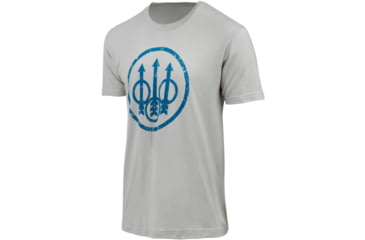 Image of Beretta DISTRESSED TRIDENT T-SHIRT ICE GREY SM 2AF80A07