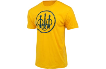 Image of Beretta DISTRESSED TRIDENT T-SHIRT YELLOW 2XL CECE0BFE
