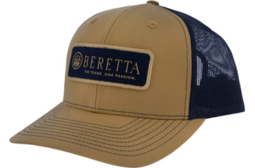 Image of Beretta Heritage 112 Trucker Hat - Men's, Biscuit/Navy, BC025T1675014SUNI