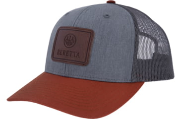 Image of Beretta OUA 112 Patch Trucker Hat - Men's, Charcoal/Gray, BC028T1675092BUNI