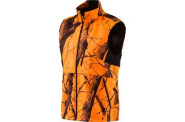 Image of Beretta Men's Soft Shell Flce Vest Blaze/rt Hardwoods Xx-lg