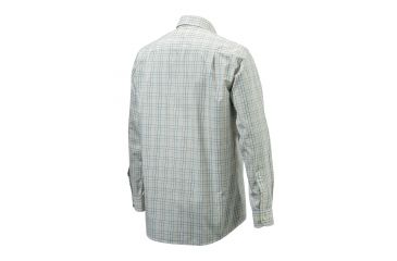 Image of Beretta Mens Drip Dry Plain Shirt,White/Check,Large LU53007517011CL