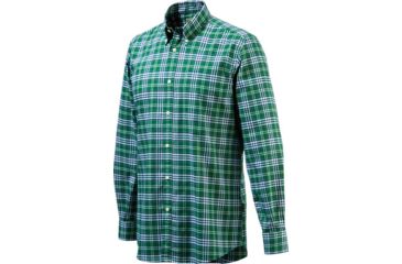 Image of Beretta Mens Drip Dry Shirt,Green/Blue Check,M LU210T0707076GM