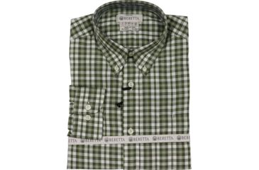 Image of Beretta Mens Drip Dry Shirt,Green/Light Beige,3XL LU210T0707076LXXXL