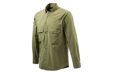 Image of Beretta Mens Quick Dry Shirt, Men's, Fir Green, 3XL, LU012T0440070HXXXL