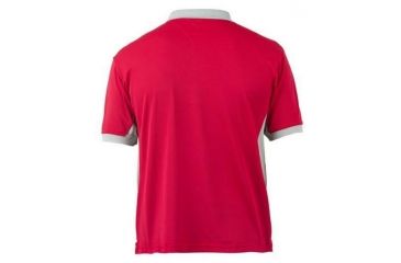 Image of Beretta Mens Silver Pigeon Performance Polo Shirt,Red/Silver,Small MP031T0473034VS