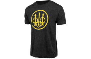 Image of Beretta T-shirt Distressed Trident Xx-large Hthr Graphite
