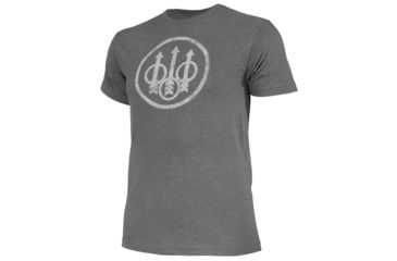 Image of Beretta Distressed Trident T-Shirt - Men's, Extra Large, Heather Charcoal, TS721T1890089UXL