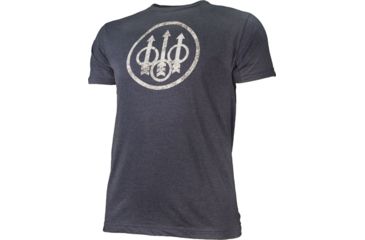 Image of Beretta T-shirt Distressed Trident Xx-lrg Heather Denim