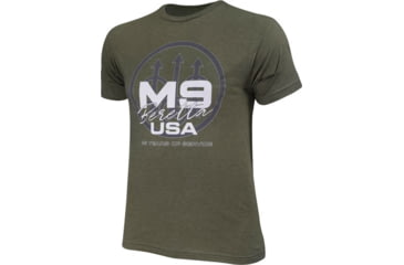 Image of Beretta M9 Trident T-Shirt - Men's, Medium, Military Green, TS733T189007AUM