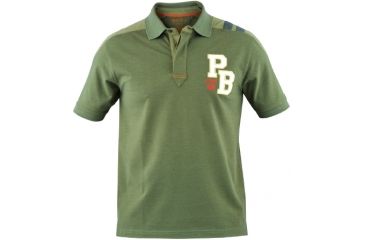Image of Beretta Two Tone Sport Polo Shirt, Green Forest, Medium MP187107072CM