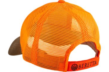 Image of Beretta Upland Trucker Hat - Men's, Tobacco/Blaze Orange, One Size, BC641T15150850