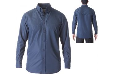 Image of Beretta V2 Tech Shooting Shirt, Navy, Large LT2575520504L