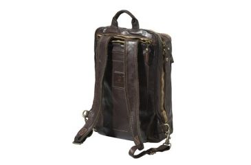 Image of Beretta Vin Washed Leather Laptop Backpack, Brown, 11.5in X 15in X 7in, BS311L00710869