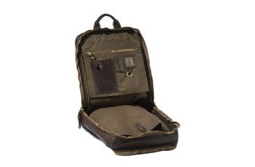 Image of Beretta Vin Washed Leather Laptop Backpack, Brown, 11.5in X 15in X 7in, BS311L00710869