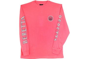 Image of Beretta Womens Double Logo L-sleeve T-shirt Pink X-small