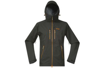 Image of Eidfjord Jacket - Mens-Solid Charcoal/Pumpkin/Aluminum-Small