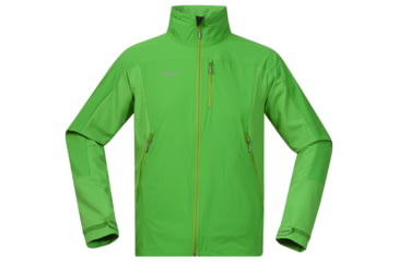 Image of Bergans of Norway Torfinnstind Jacket - Men's-Lawn Green/Solid Grey-Small