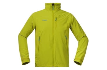 Image of Bergans of Norway Torfinnstind Jacket - Mens-Lime/Lt Sea Blue-X-Large
