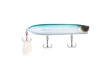Image of Berkley Cane Walker Hard Bait, Topwater, 110, 5/7 oz, 110mm, Topwater, Hook Size 6, 3 Hooks, Blue Bullet, 110, 1542693