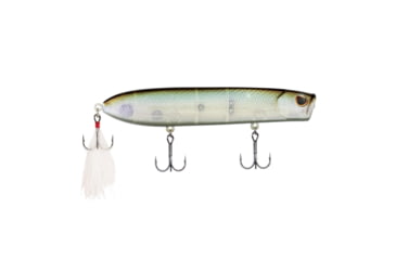 Image of Berkley Cane Walker Hard Bait, Topwater, 110, 5/7 oz, 110mm, Topwater, Hook Size 6, 3 Hooks, Perfect Ghost, 110, 1542701