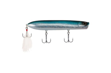 Image of Berkley Cane Walker Hard Bait, Topwater, 125, 5/6 oz, 125mm, Topwater, Hook Size 4, 3 Hooks, Blue Bullet, 125, 1487199