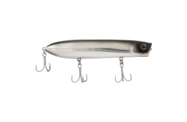Image of Berkley Cane Walker Saltwater Hard Bait, Topwater, Saltwater, 110, 5/7 oz, 110mm, Topwater, Hook Size 6, 3 Hooks, Black Chrome, 110, 1573049