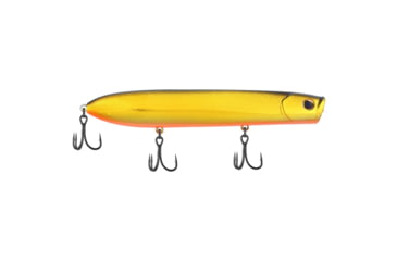 Image of Berkley Cane Walker Saltwater Hard Bait, Topwater, Saltwater, 125, 4/5 oz, 125mm, Topwater, Hook Size 4, 3 Hooks, Black Gold, 125, 1547904