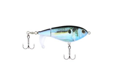 Image of Berkley Choppo Hard Bait, Topwater, 75, 1/2 oz, 75mm, Topwater, Hook Size 5, 2 Hooks, HD Threadfin Shad, 1547142