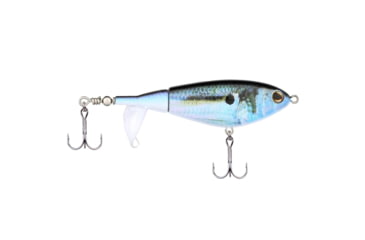 Image of Berkley Choppo Hard Bait, Topwater, 90, 1/2 oz, 90mm, Topwater, Hook Size 5, 2 Hooks, HD Threadfin Shad, 1547148