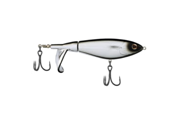 Image of Berkley Choppo Saltwater Hard Bait, Topwater, Saltwater, 120, 1 oz, 120mm, Topwater, Hook Size 1, 2 Hooks, Black Chrome, 120, 1547867