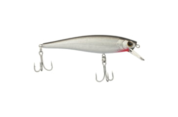 Image of Berkley Cutter Saltwater Hard Bait, Jerkbait, Saltwater, 90 Shallow, 3/8 oz, 90mm, Hook Size 6, 2 Hooks, Black Silver, 90, 1573015