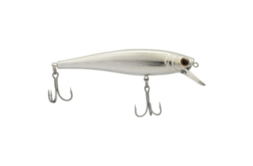 Image of Berkley Cutter Saltwater Hard Bait, Jerkbait, Saltwater, 90 Shallow, 3/8 oz, 90mm, Hook Size 6, 2 Hooks, Chrome, 90, 1573007